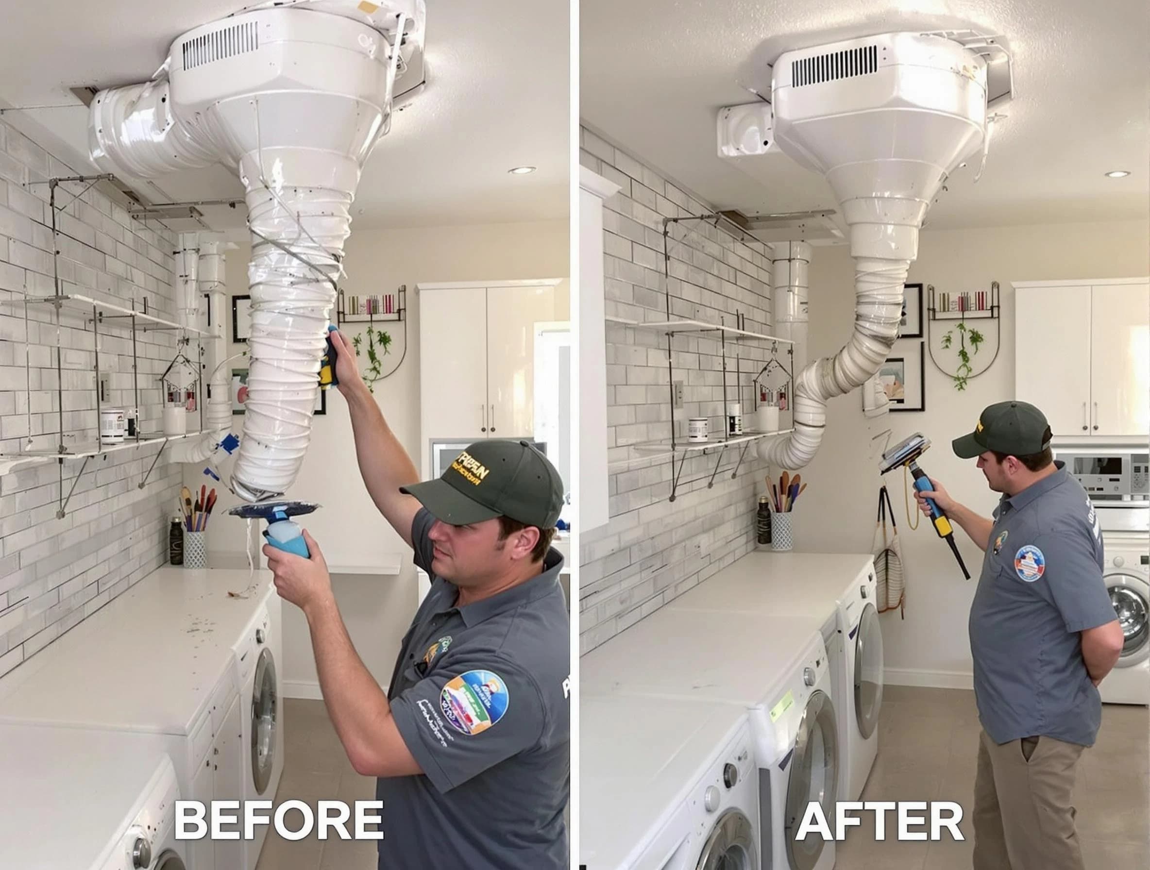 Professional dryer exhaust vent cleaning by Oakmont Dryer Vent Cleaning in Oakmont