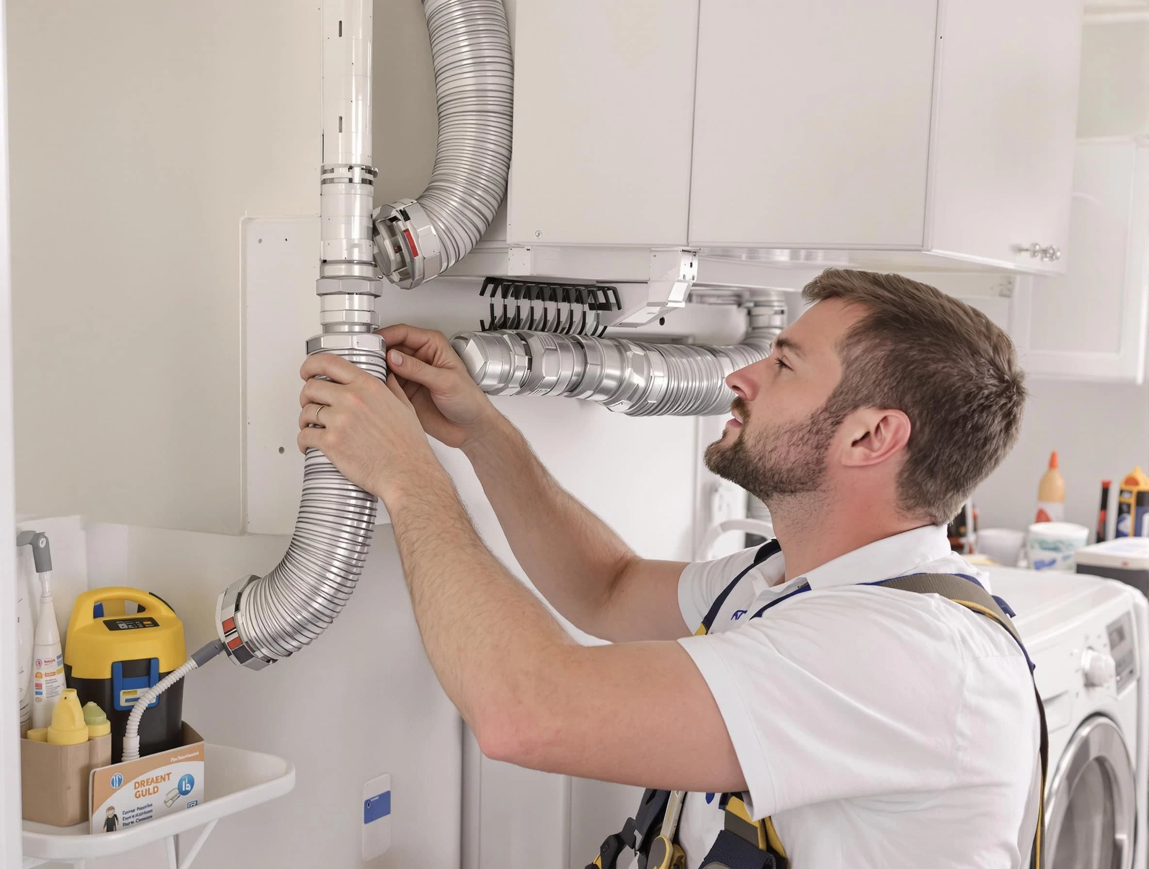 Professional dryer vent repair and installation by Oakmont Dryer Vent Cleaning in Oakmont