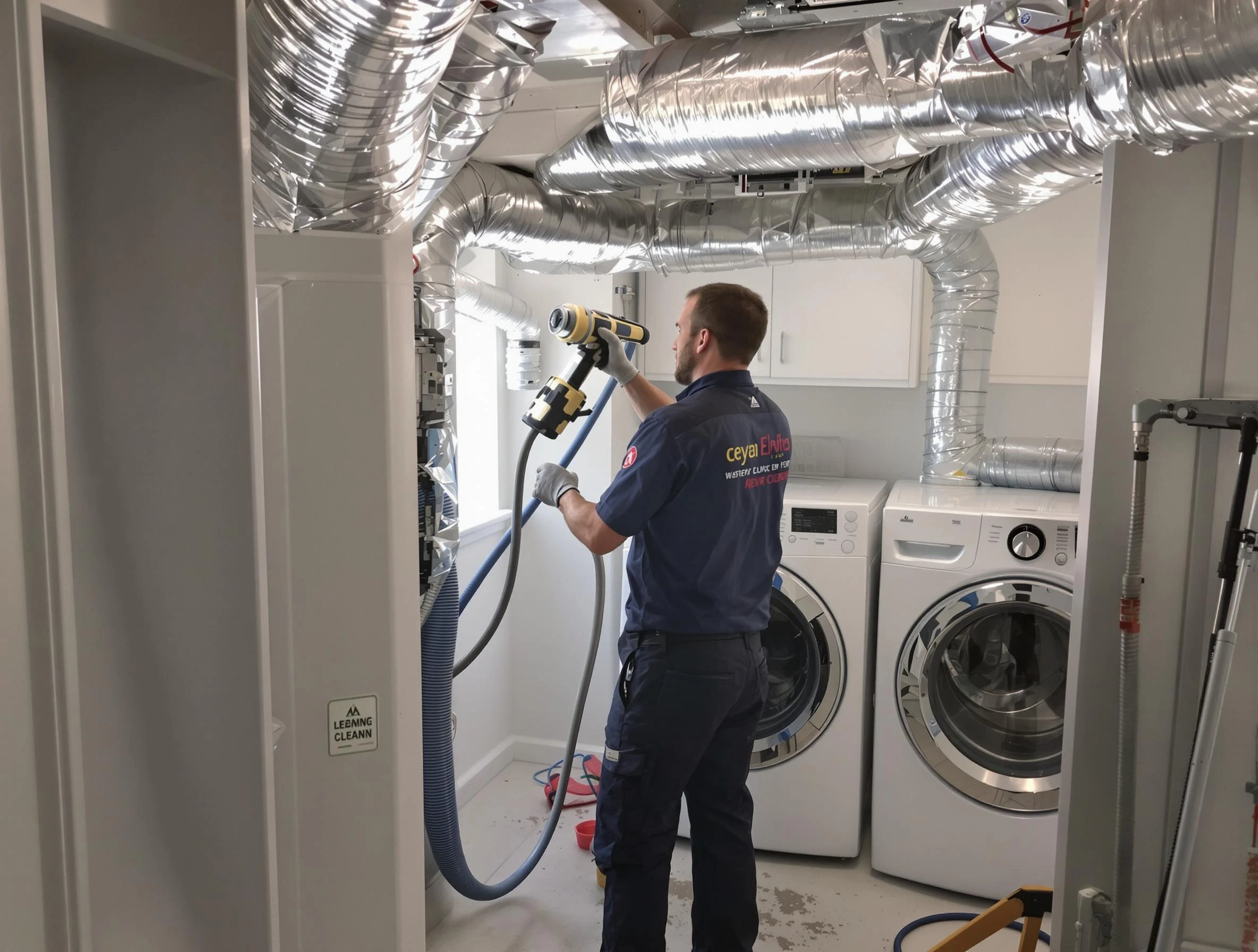 Oakmont Dryer Vent Cleaning specialist using advanced equipment for thorough duct cleaning in Oakmont