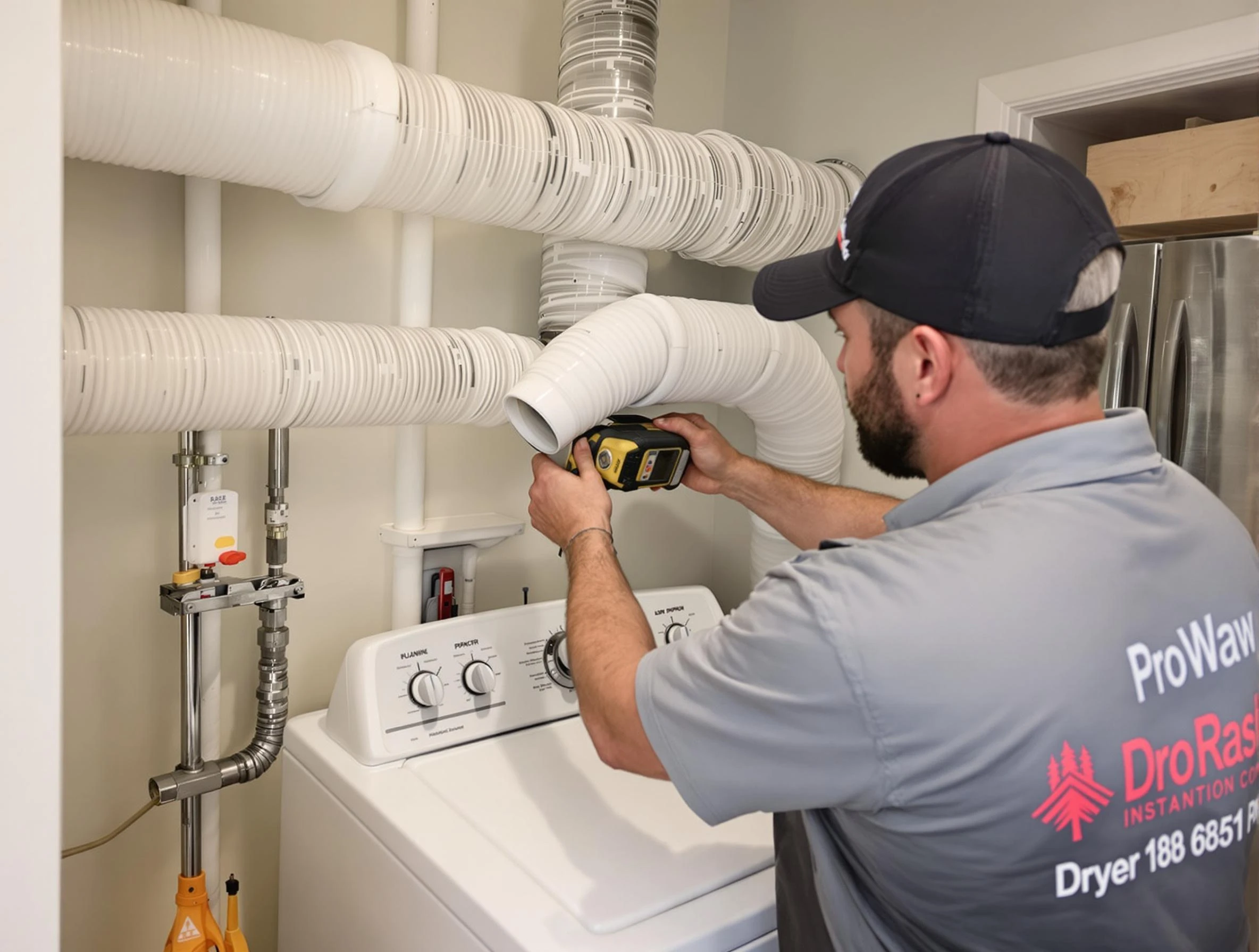 Professional dryer vent hose installation by Oakmont Dryer Vent Cleaning in Oakmont